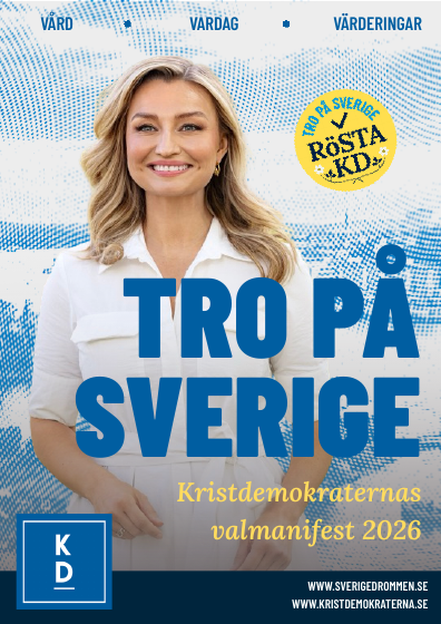 Första sidan av Kristdemokraternas valmanifest