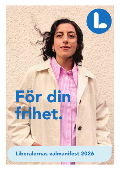 Första sidan av Liberalernas valmanifest